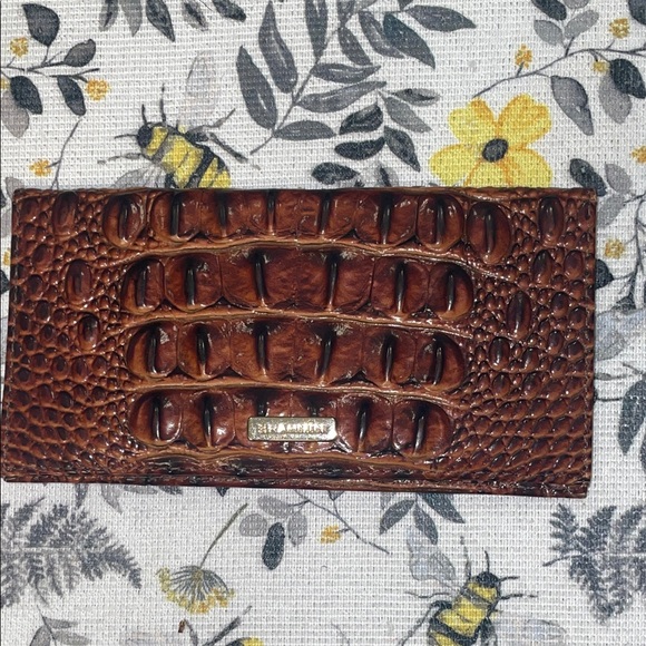 Brahmin Rich Brown Embossed Leather Accessory